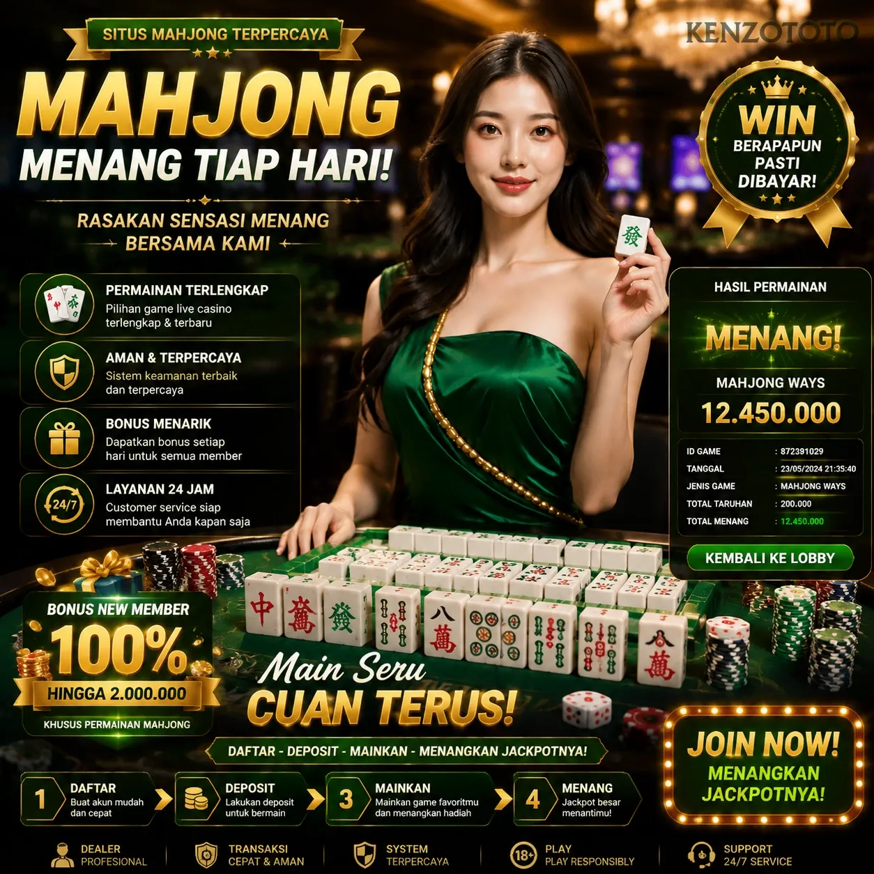 Ikon aplikasi kenzototo resmi